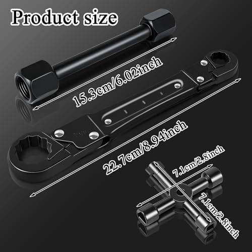Ponpon Angle Stop Wrench Kit, Plumbing Tools, Angle-on Plumber Wrench - Image 2