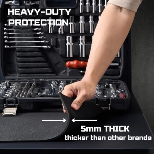 ONREVA Workbench Mat 22X48 Inches, EVA Rubber Work Mat, Protect Your Work Bench - Image 4