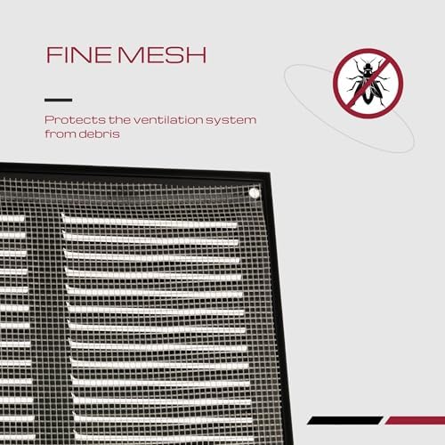 18x6 Vent Cover with Built-in Screen - Image 3