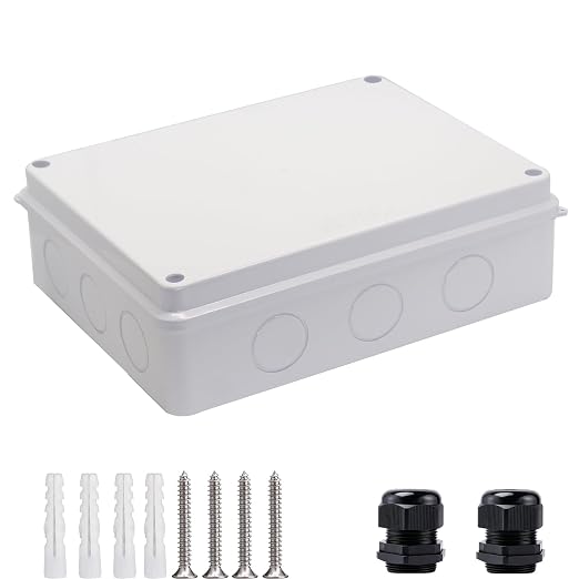 Junction Box Dustproof Waterproof IP65 ABS Plastic Electrical Boxes, Indoor & by LuSumtly
