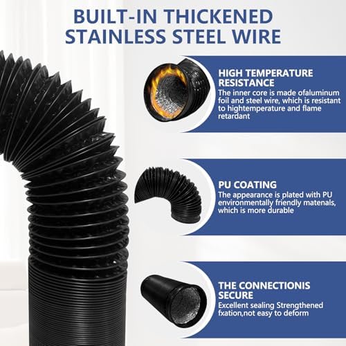 Dryer Vent Hose For Tight Space | Flexible Dryer Vent Connector Kit - Image 4