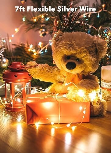 Brightown 12 Pack 7ft Battery Operated LED Fairy Lights - Image 7