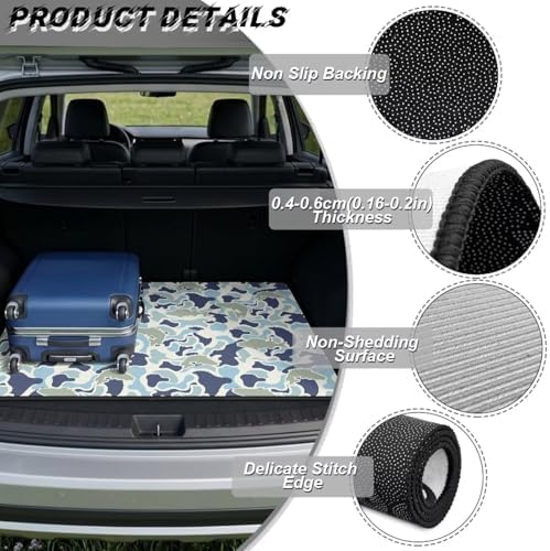 ELEQIN Fish Camo, Car Trunk Mat, All Weather Cargo Liner Trunk Protection - Image 6