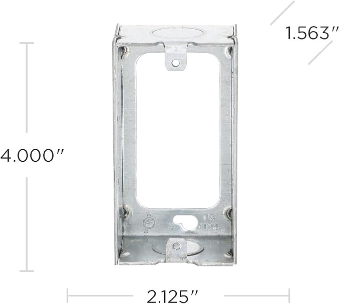 RACO 653 1-1/2-Inch Deep Handy Box Extension, 1/2-Inch Knockouts, 4-Inch x - Image 5