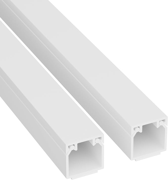 D-Line 6.56ft Cable Raceway, Self Adhesive Cord Cover, Hide Surface Wires by D-LineUSAinc