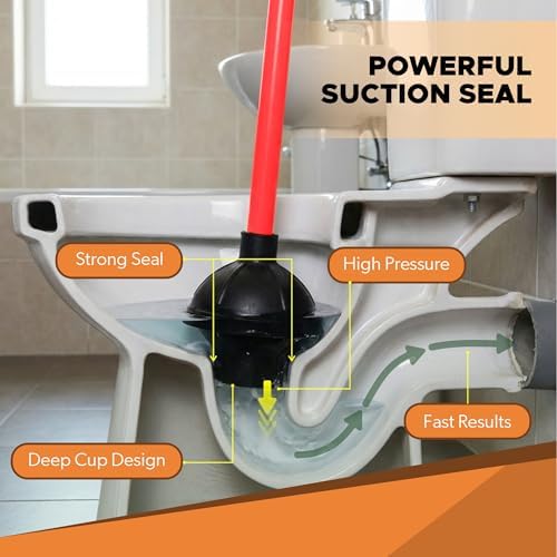 Heavy Duty Toilet Plunger for Bathroom - Image 3