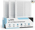 12x12 Air Return Vent Cover, Solid Steel White, 20 Pack by SierraGrates