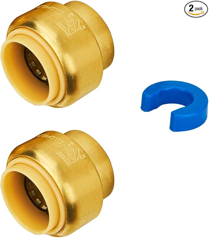 3/4-Inch End Cap, Push Fit PEX Cap, Push-to-Connect, by SUNGATOR