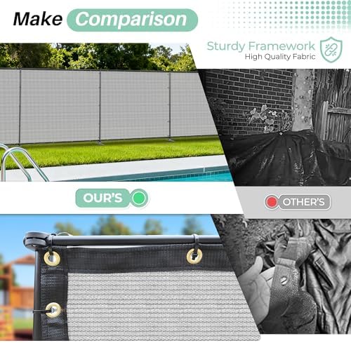 SunnyRoyal 6' x 113' Privacy Fence Screen Panel - Image 7