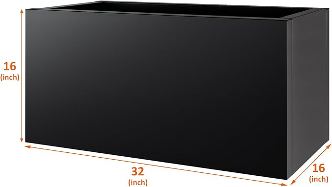 32"x16"x16" Large Metal Planter Box, Galvanized Steel Planter Box | Heavy-Duty - Image 3