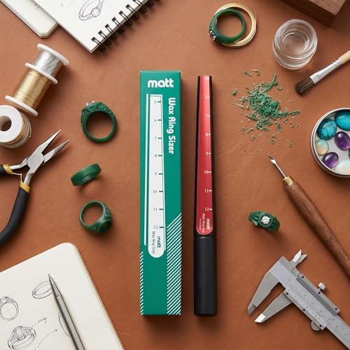 Zerone Wax Ring Sizer, Wax Ring Sizer Finger Stick Ruler Jewelry Size Mandrel - Image 3