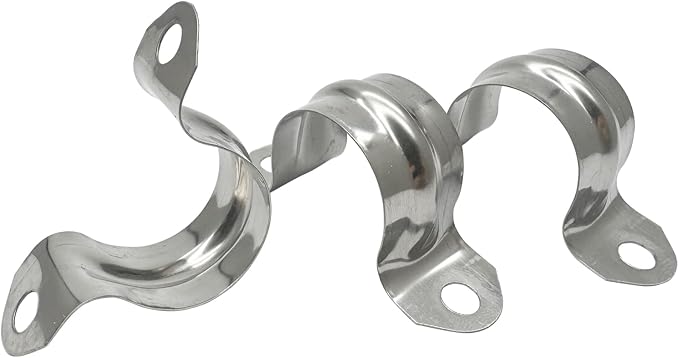 3/4inch Two Hole Strap U Bracket Stainless Steel Tube Strap Tension Clip - Image 6