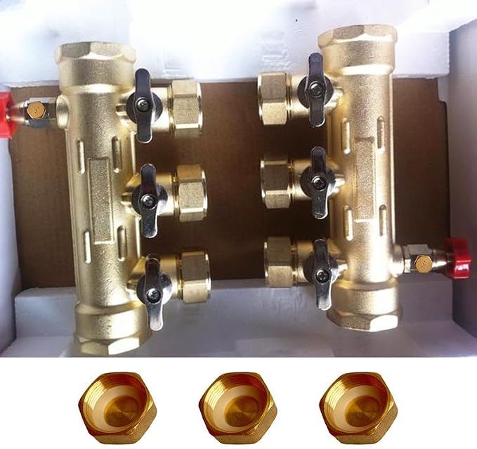 1/2" Brass Pipe Cap Hex Female End Caps Plug Plumbing Fitting - Image 8