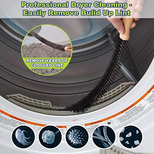 Sealegend 2 PCS Dryer Vent Cleaner Kit, Dryer Lint Vacuum Attachment&Brush - Image 4