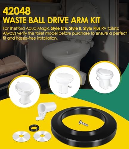 42048 Waste Ball Drive Arm Kit | RV Toilet Repair Kit Fit - Image 2