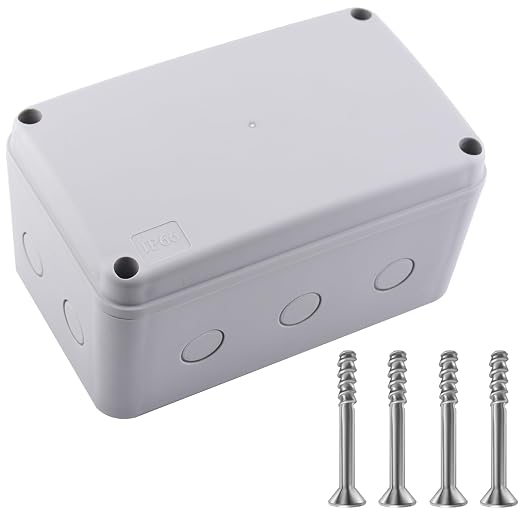 IP66 Outdoor Waterproof Junction Box, DIY Wiring by NineLeaf