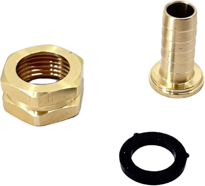 2 Pcs Brass 1/2" Pex to 3/4" GHT Fitting Hose Adapters, 1/2" PEX Male x 3/4" - Image 3