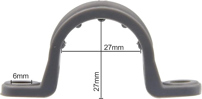 ISPINNER 12pcs 3/4 Inch PVC Pipe Straps, 2 Holes Plastic Conduit Strap - Image 2