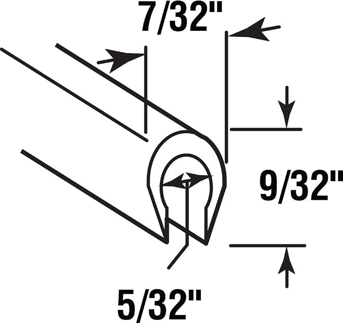 Prime-Line D 1572 Track Repair Cap, 96 in. Length - Image 2