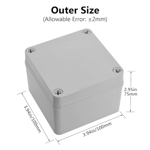 IP67 Waterproof Junction Box ABS Plastic Project Box Dustproof Electrical Box - Image 2