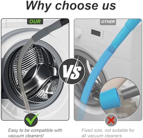 Upgraded Dryer Vent Cleaner Kit: Universal Vacuum Hose Attachment - Image 4