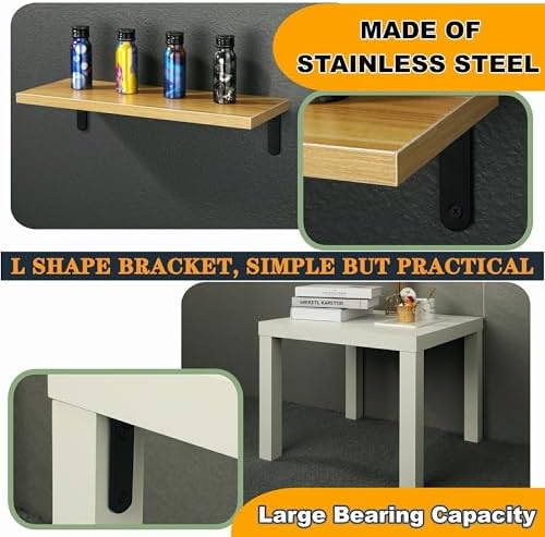 Alise 4Pcs Floating Shelf Brackets - Image 5