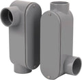 2Pack 1-1/2 Inch Rigid PVC Conduit Body Type LR 1.50IN Slip x Slip PVC Conduit by CKVIHAV