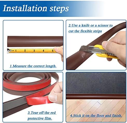 FONUNO Carpet Transition Strip Self Adhesive Floor Transition Strip - Image 5