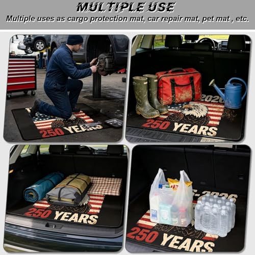 250 Years American Eagle Stroller Trunk Mat Universal Waterproof Cargo Liner - Image 3