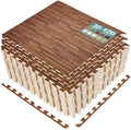 Sorbus Interlocking Wood Grain Foam Floor Tiles by Sorbus