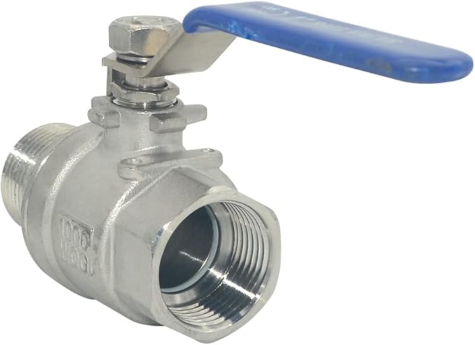 DAN SPEED Full Port Ball Valve Male x Female S304 Stainless Steel Heavy Duty - Image 4