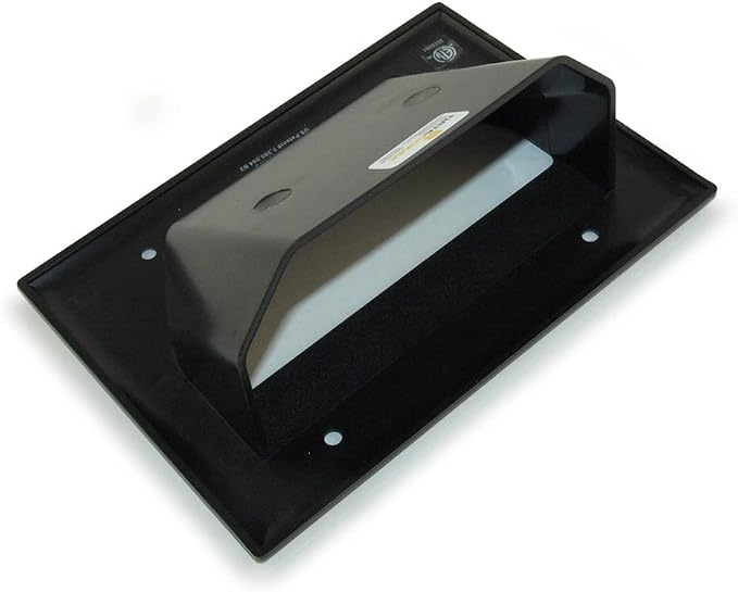DATA COMM Electronics 45-0003-BK 3-Gang Recessed Low Voltage Wall Plate Cable - Image 2