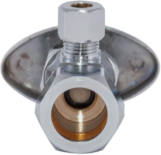 Eastman 1/4 Inch OD Compression x 5/8 Inch OD Compression Multi-Turn Angle Stop - Image 4