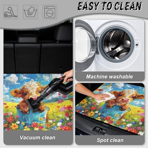 Calf Flower Trunk Mat for Car Snow Gear Trunk Mat Universal Waterproof Cargo - Image 5