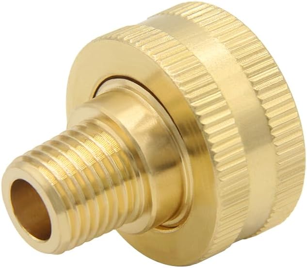 Hooshing 3PCS Garden Hose Adapter 1/4" NPT Male to 3/4" GHT Female Thread | - Image 3
