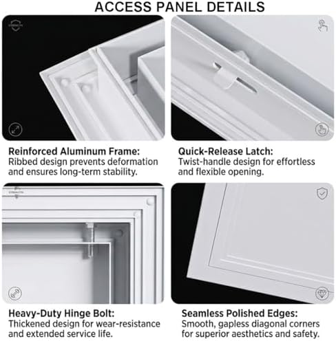 Plumbing Access Panel for Drywall, Metal Access Door - Image 3