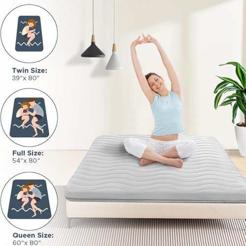 Japanese Futon Floor Mattress, 100% High Density Comfortable Foam, 3.5" Thicken - Image 6