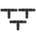 3PCS IP68 Waterproof Electrical Cable Connector, Outdoor 2 Pin T Shape Junction by MELIFE