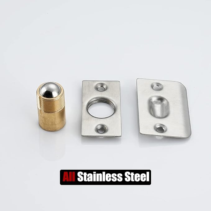 JQK Closet Door Ball Catch Hardware, Stainless Steel Catch Adjustable - Image 8