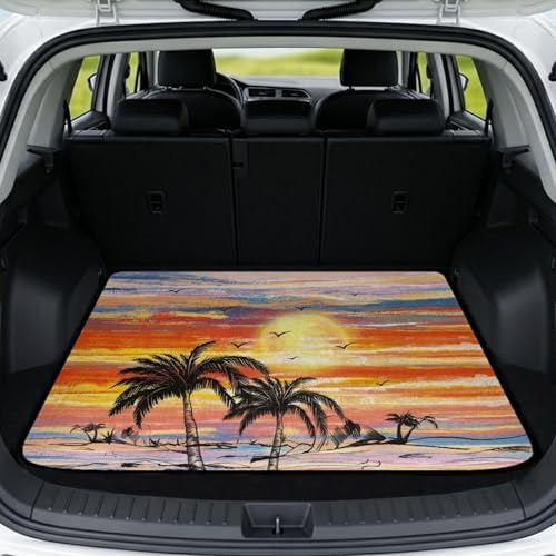 ELEQIN Car Cargo Liner, All Weather Heavy Duty Trunk Mat, Cargo Mats by ELEQIN