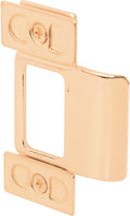 Prime-Line U 9486 2-1/8 In. Stamped Steel Brass Plated Adjustable Strike by Prime-Line
