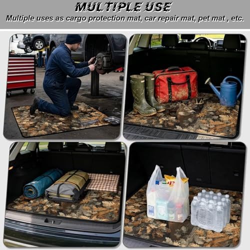 ELEQIN Car Trunk Cargo Liner Non Slip Backing Cargo Mat Rear Trunk Liner Deer - Image 3