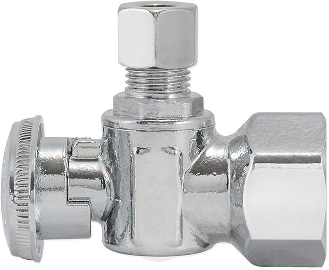 Eastman 1/2 inch FIP x 1/4 inch OD Compression Quarter Turn Angle Stop Valve - Image 3
