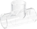 uxcell 1Pcs Clear Elbow Fitting, 20mm/0.79" 3 Way Acrylic Elbow T-Shaped Pipe by uxcell