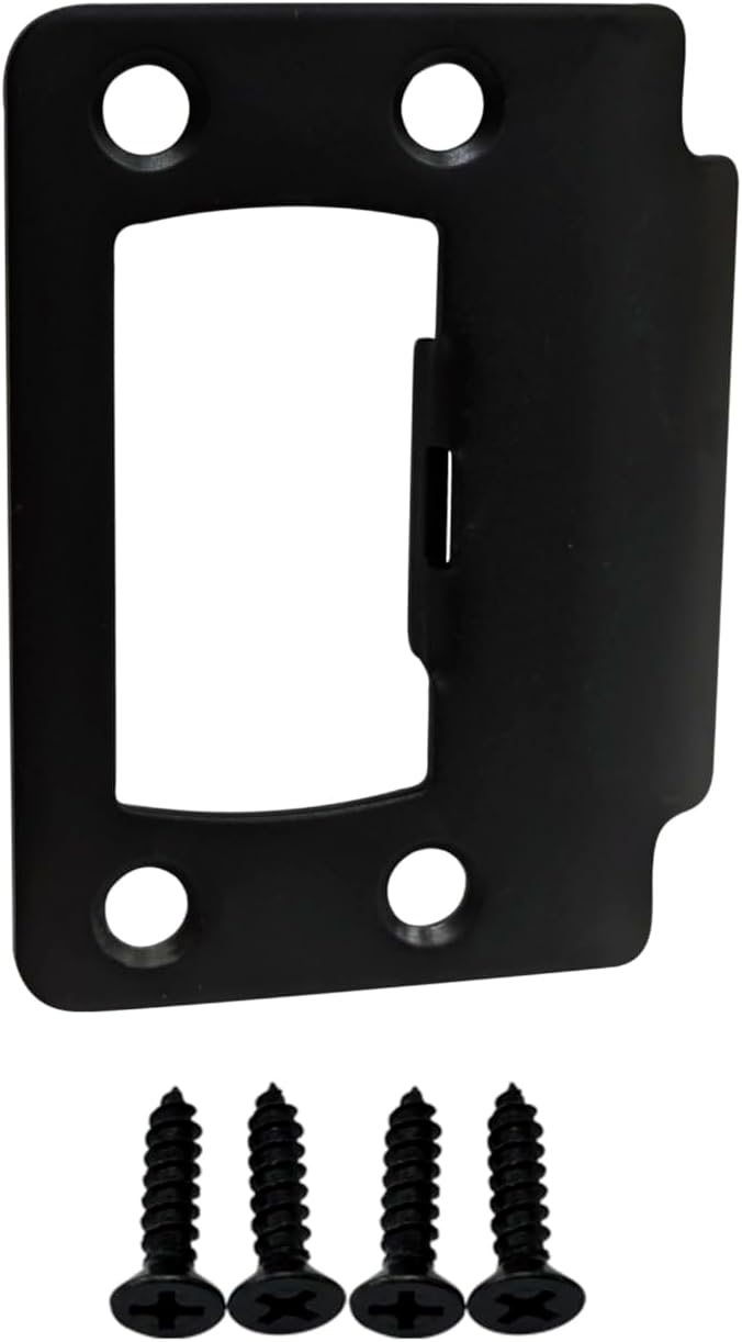 Solid Brass Door Latch Restorer Strike Plate, Universal Door Lock Plate by QCAAHardware