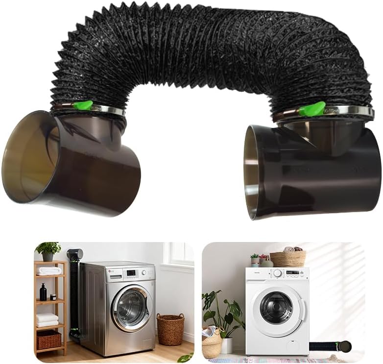 Dryer Vent Hose Connector Kit for Tight Spaces, 90° Elbow by CATSORICH