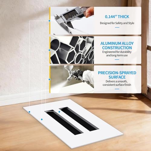 6x4 Modern AC Vent Cover, Decorative Air Vent Register Grille - Image 5