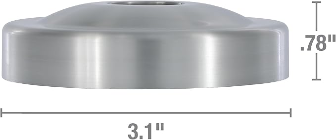 Danco 12006 Shower Arm Stabilizer Bracket and Flange Cover, 3.1 Inch, Brushed - Image 4