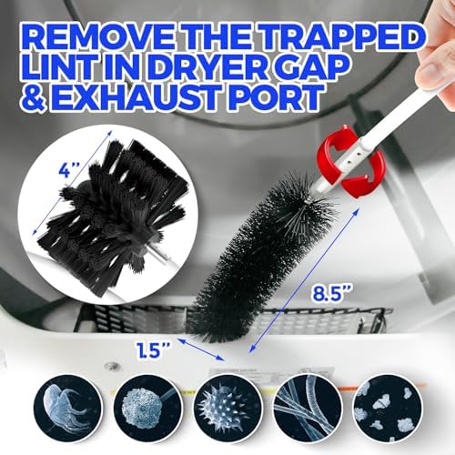 Holikme Dryer Vent Cleaner Kit - 35Ft Flexible Lint Brush - Image 4