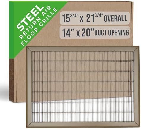 Fits 14x20 and 20x14 Duct Opening | Return Air Floor Grille by Handua | by Handua